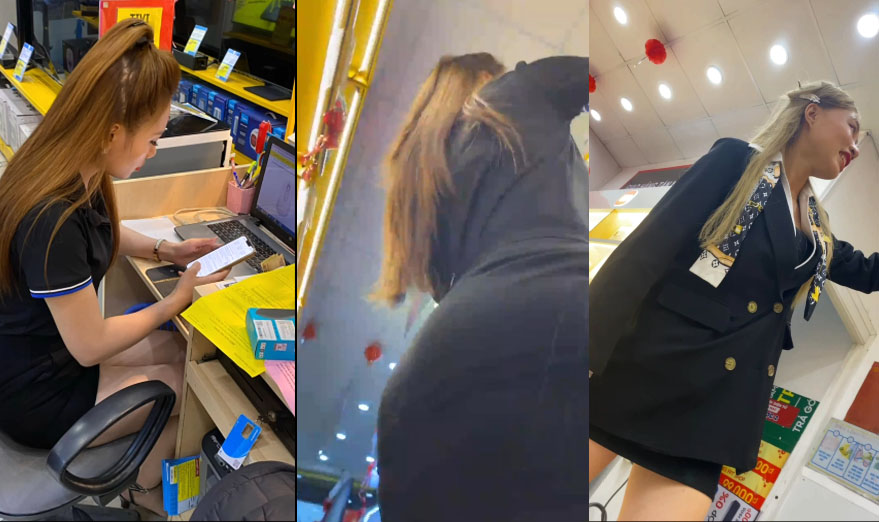 Quay lén nhân viên TGDD cực xinh chân dài Quay lén nhân viên TGDD cực xinh chân dài